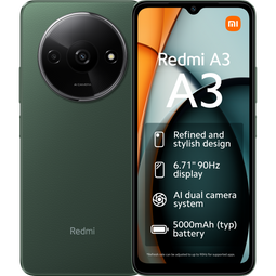 Xiaomi Redmi A3 - Smartphone - 3GB RAM - 64GB opslag - Groen