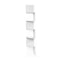 Vasagle Zwevende Hoekplank - Wandplank 5 Niveaus - 127,5 x 20 x 20 cm - Wit