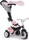 Smoby Baby Driver Plus - Driewieler - Veiligheidsharnas - Roze