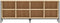 vidaXL - Schoenenkast - 131x35x50 - cm - bewerkt - hout - sonoma - eikenkleurig