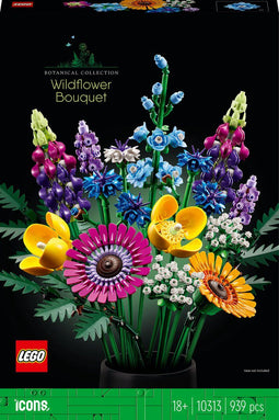 LEGO Icons Wilde Bloemen Boeket - Bouwset voor Volwassenen - 8 soorten bloemen - (939 stuks)