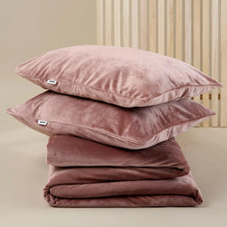 Sjumo Silky Smooth - Dekbedovertrek - 260x220 cm - Blush Pink Katoen-Satijn (2 stuks)