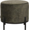 LABEL51 Troy Poef - Groen - Velours - L
