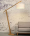 GOOD&MOJO Vloerlamp Montblanc - Bamboe/Groen - 175x47x207cm - Scandinavisch,Bohemian - Staande lampen voor Woonkamer - Slaapkamer