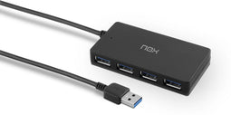 Nox - NXLITEHUBONE - USB Hub 4x USB 3.2 Gen 1 - Zwart