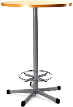 Statafel Ecoro rond 80CM bladkleur Kersen framekleur Wit (RAL9010)