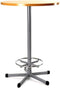 Statafel Ecoro rond 80CM bladkleur Kersen framekleur Wit (RAL9010)