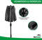 MaxxGarden Parasol - XXL - 460 x 270 cm - Aluminium - Antraciet