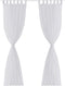 vidaXL - Gordijnen - voile - 140x245 - cm - geel - 2 - st