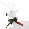 vidaXL - Kerstdecoratie - rendieren - en - slee - 60 - LED's - wit