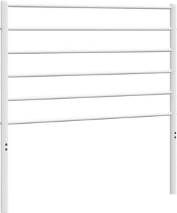 vidaXL - Hoofdbord - metaal - wit - 75 - cm