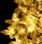 vidaXL - Kerstboom - met - LED - en - dennenappels - en - sneeuw - 225 - cm - PVC - en - PE