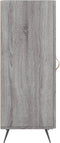 vidaXL - Dressoir - 34,5x34x90 - cm - bewerkt - hout - grijs - sonoma - eikenkleurig