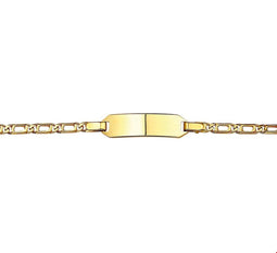 The Jewelry Collection - Graveerarmband - Valkenoog 5,0 mm - Geelgoud (14 Krt.)