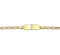 The Jewelry Collection - Graveerarmband - Valkenoog 5,0 mm - Geelgoud (14 Krt.)
