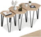 tectake Torquay - Salontafel-set - 3-delig - industrieel lichtbruin