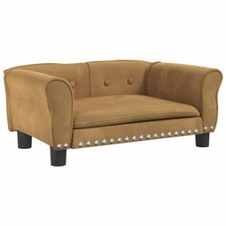 vidaXL - Hondenmand - 70x45x30 - cm - fluweel - bruin