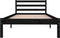 vidaXL - Bedframe - massief - grenenhout - zwart - 90x200 - cm
