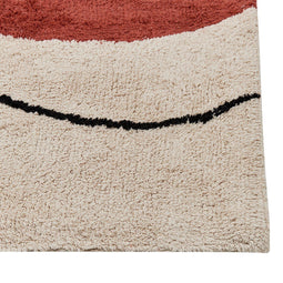 BOLAT - Laagpolig vloerkleed - Beige - 160 x 230 cm - Katoen