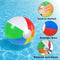 Travelhawk Strandbal Set 6 Stuks - Opblaasbaar PVC - Diameter 26 cm - Kleur Regenboog (6 stuks)