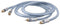 Oehlbach XXL Series 2 - RCA Audio Aansluitkabel - Vergulde contacten 0.50 m - Zilver