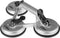 NEO 56-803 - Drievoudige Glasklem - Aluminium - 150 kg - 120 mm