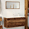 vidaXL - Wastafelkast - 100x38,5x45 - cm - bewerkt - hout - oud - houtkleurig