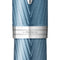 Parker IM Premium vulpen | Blue Grey met chroomdetail | Medium penpunt met blauwe inkt navulling | geschenkdoos