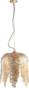 PTMD Joff Ronde Hanglamp - H58 x Ø45 cm - Ijzer - Goud