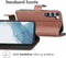 imoshion Hoesje - Geschikt voor Samsung Galaxy S23 Plus - Luxe Bookcase - Bruin