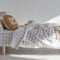 Happy Friday Duvet cover set 2 pieces Vichy beige 155x220 cm (Single) Beige