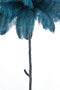 Light & Living Vloerlamp Feather - 180cm - Blauw
