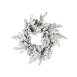 Bizzotto Harvard boho sneeuwkrans - handgemaakt - D60 cm - natuurtinten met sneeuweffect