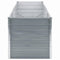 vidaXL - Plantenbak - verhoogd - 240x80x77 cm - gegalvaniseerd staal - grijs