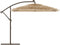 vidaXL - Parasol - met - LED's - en - stalen - paal - 246x246x230 - cm - bruin