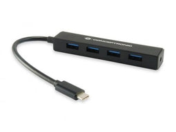 Conceptronic CTC4USB3 - USB 3.0 Hub - 4x USB 3.2 Gen1 poorten - Zwart