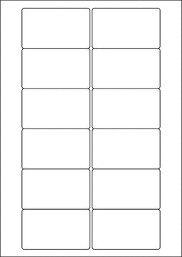 A4 etiketten 78,7 x 46,6 mm wit (100 vel)
