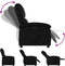 vidaXL Relaxfauteuil - Handmatige relaxfunctie - Zwart