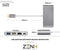USB C Hub 6 in 1 - USB C naar USB - USB C dock - USB 3.0 - 4K UHD HDMI - Voor Mac Book / IPAD / Apple / Chromebook / HP / Asus / Lenovo - Ethernet - ZenXstore®