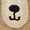 Tapijt Beer Beige Natuurlijk 100 % Jute 100 x 100 cm