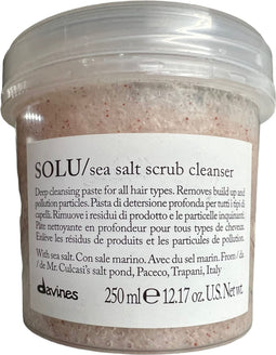 Davines SOLU Sea Salt Scrub Cleanser 250 ml - Normale shampoo - Voor Alle haartypes
