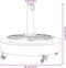 vidaXL - Parasolvoet - met - wielen - voor - stok - van - Ø38 - / - 48 - mm - 27 - kg - rond