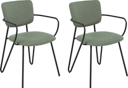 Set van 2 eetkamerstoelen ELKO Donkergroen