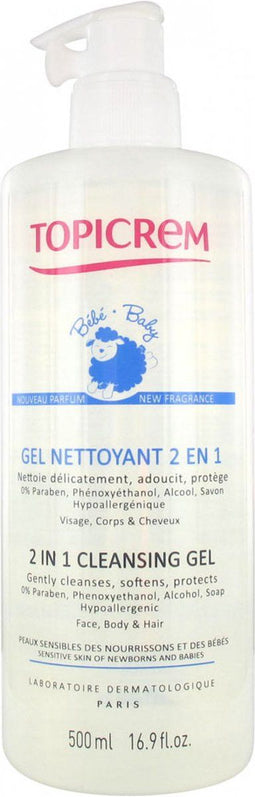 Topicrem Baby 2 In 1 Cleansing Gel
