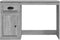 vidaXL - Bureau - met - lade - 115x50x75 - cm - bewerkt - hout - grijs - sonoma - eiken