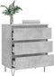 vidaXL - Dressoir - 60x35x70 - cm - bewerkt - hout - betongrijs