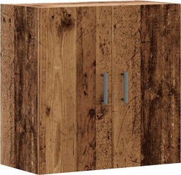 vidaXL - Wandkast - 60x31x60 - cm - bewerkt - hout - oud - houtkleurig
