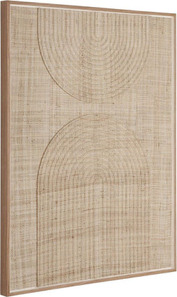 MUST Living Wall panel Japanese Garden large,127x102x4 cm, natural woven palm