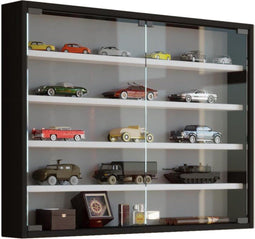 Vitrinekast wandvitrine Osado L zwart