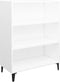 vidaXL - Dressoir - 69,5x32,5x90 - cm - bewerkt - hout - wit
